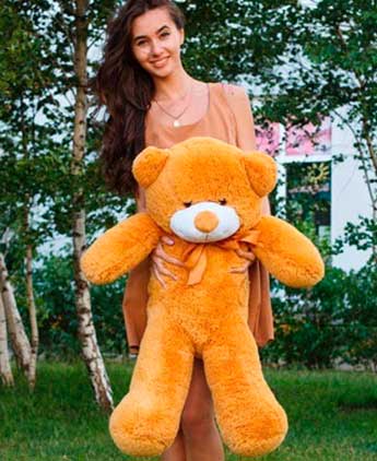 Карамельний плюшевий ведмедик (100 см)