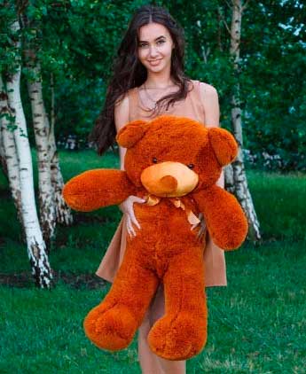 Коричневий плюшевий ведмедик (100 см)
